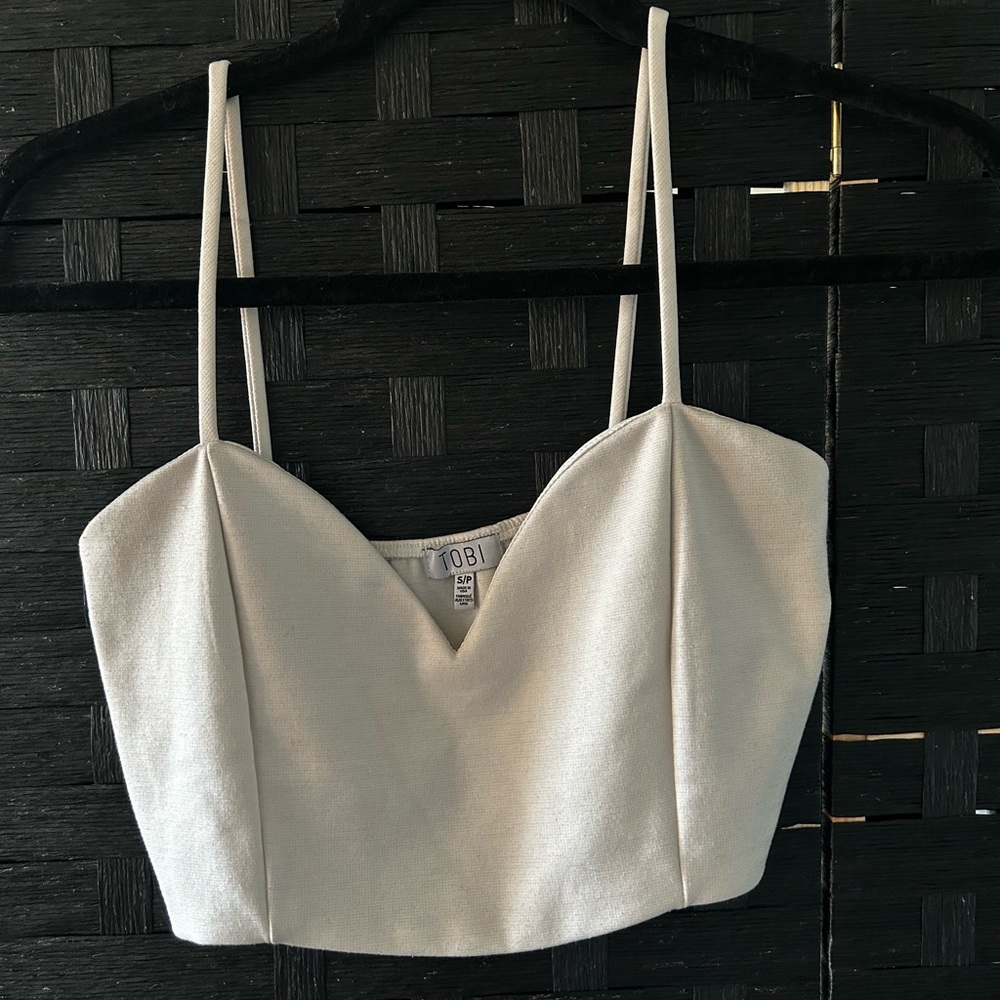 Tobi White Crop Top